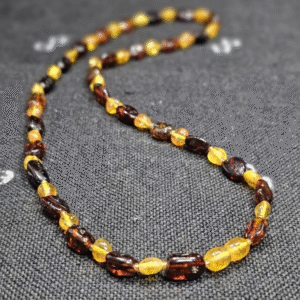 Sarı Siyah Detaylı Kolye